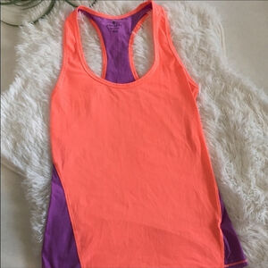 athleta purple orange Racerback tank top size XXS